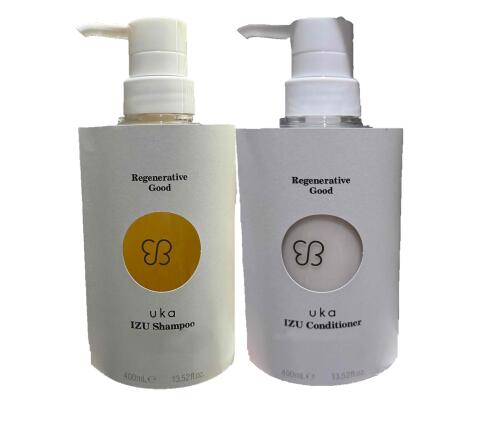 【書き割り】ウカ uka IZU シャンプー・コンディショナー グラマラス ナイティナイト 各400ml for damaged hair フォーダメージヘア