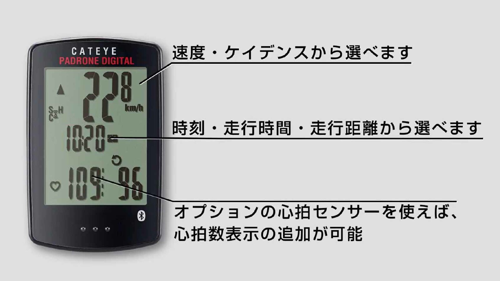 格安 キャットアイ CAT EYE サイクルコンピュータ PADRONE DIGITAL ブラック CC-PA400B スピードメーター 自転車  fucoa.cl