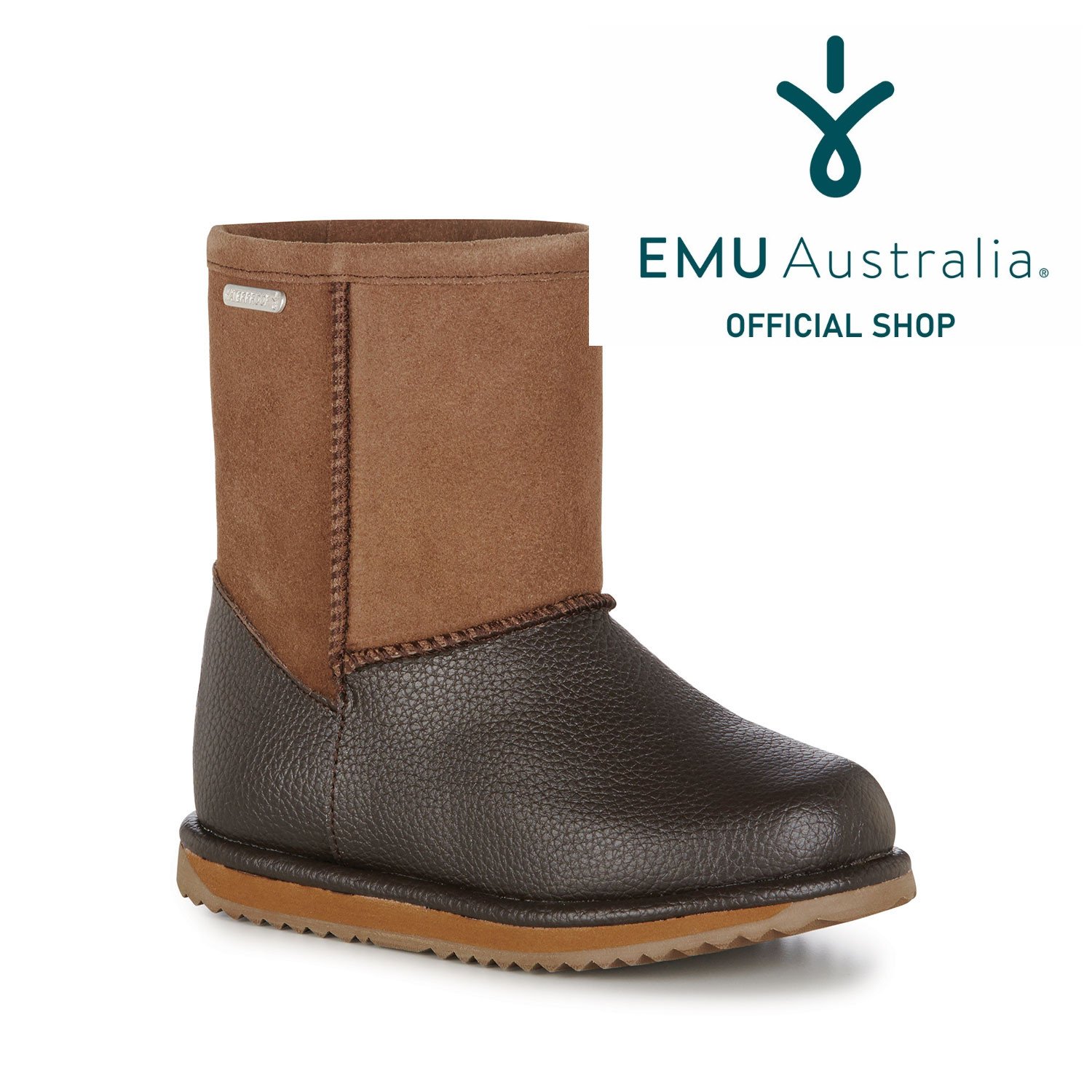 《お買い物マラソン セール クーポン配布中》20%OFF 【公式】EMU Australia Trigg ブーツ ミドル キッズ 子ども 男の子 女の子 フラット 暖かい 防寒 防水 雨 レイン メリノウール スエード ボア もこもこ ファー 秋冬 秋 冬 送料無料｜EMU Australia公式ショップ