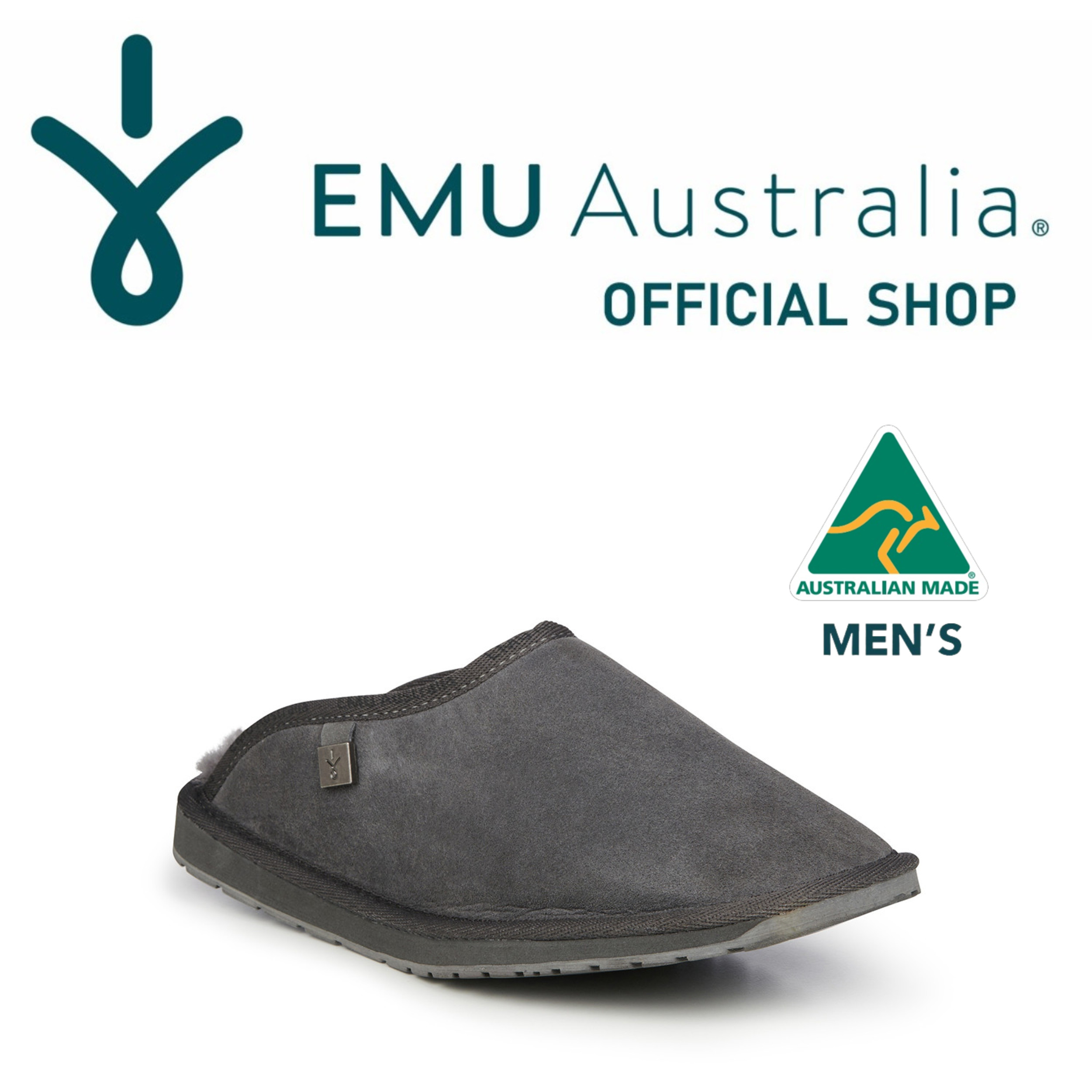 【公式】EMU Australia エミュ Platinum Esperence メンズ シープスキン ムートン サンダル スリッパ ファーサンダル ファースリッパ ルームシューズ 防寒 ショートメンズ 秋冬 秋 冬 公式 正規 通販 ボア ファー 送料無料