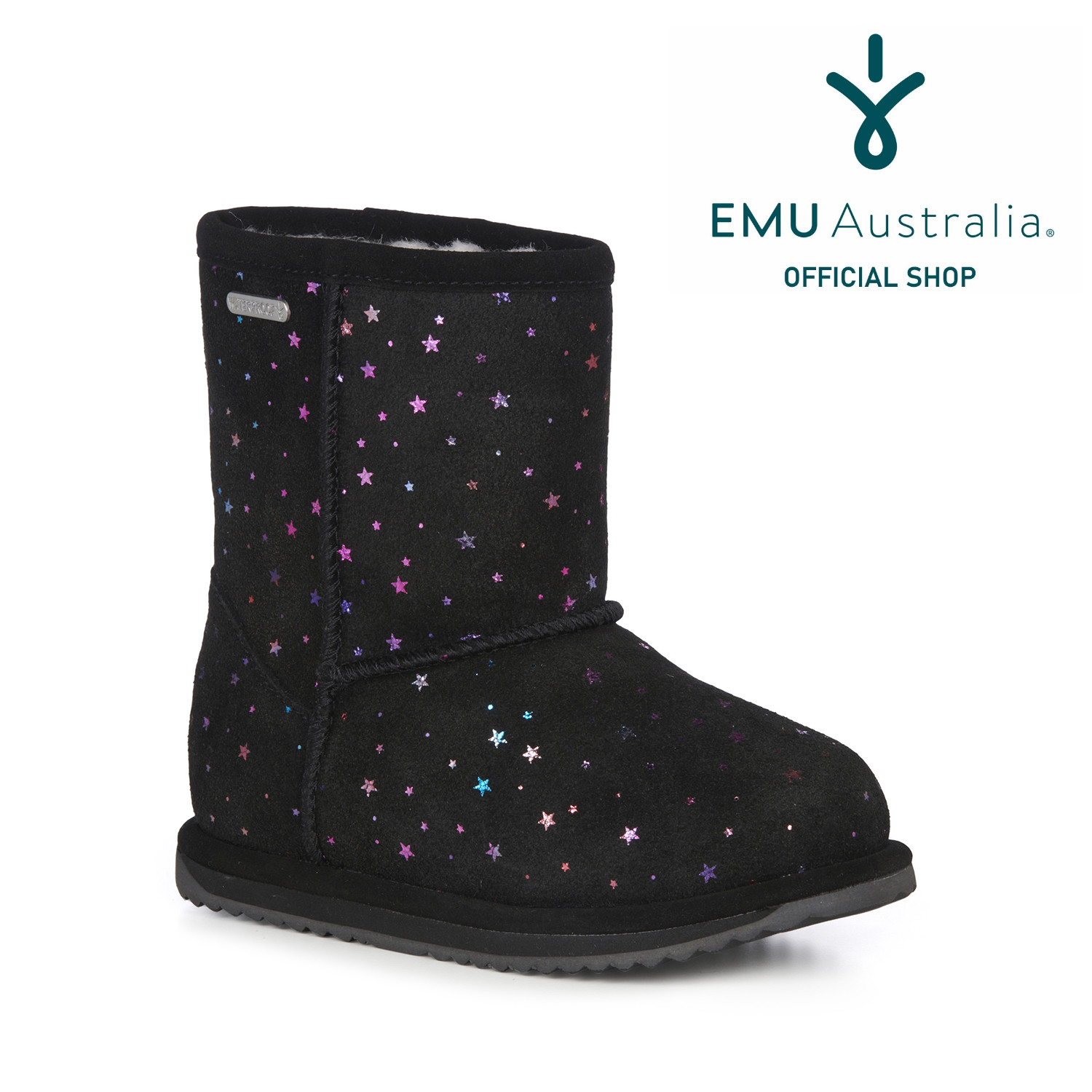 《お買い物マラソン10%OFFクーポン配布中 & 15日限定ポイント2倍》【公式】EMU Australia エミュ Sparkle Brumby ミドル ロング ブーツ メリノウール ボア ファー 雨 レイン 防水 防寒 キッズ ジュニア 子供 女の子 男の子 幼稚園 小学生 秋 冬 正規 送料無料