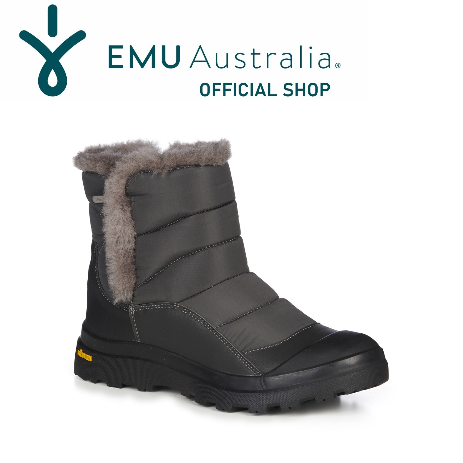 《百貨店大売り出し 引き換え証散り散り》【堅苦しさ】EMU Australia Hotham ブーツ 遊撃手 レディース   メリノウール なめし革 ナイロン ボア もこもこ 毛革 秋冬 秋 冬 貨物輸送無料