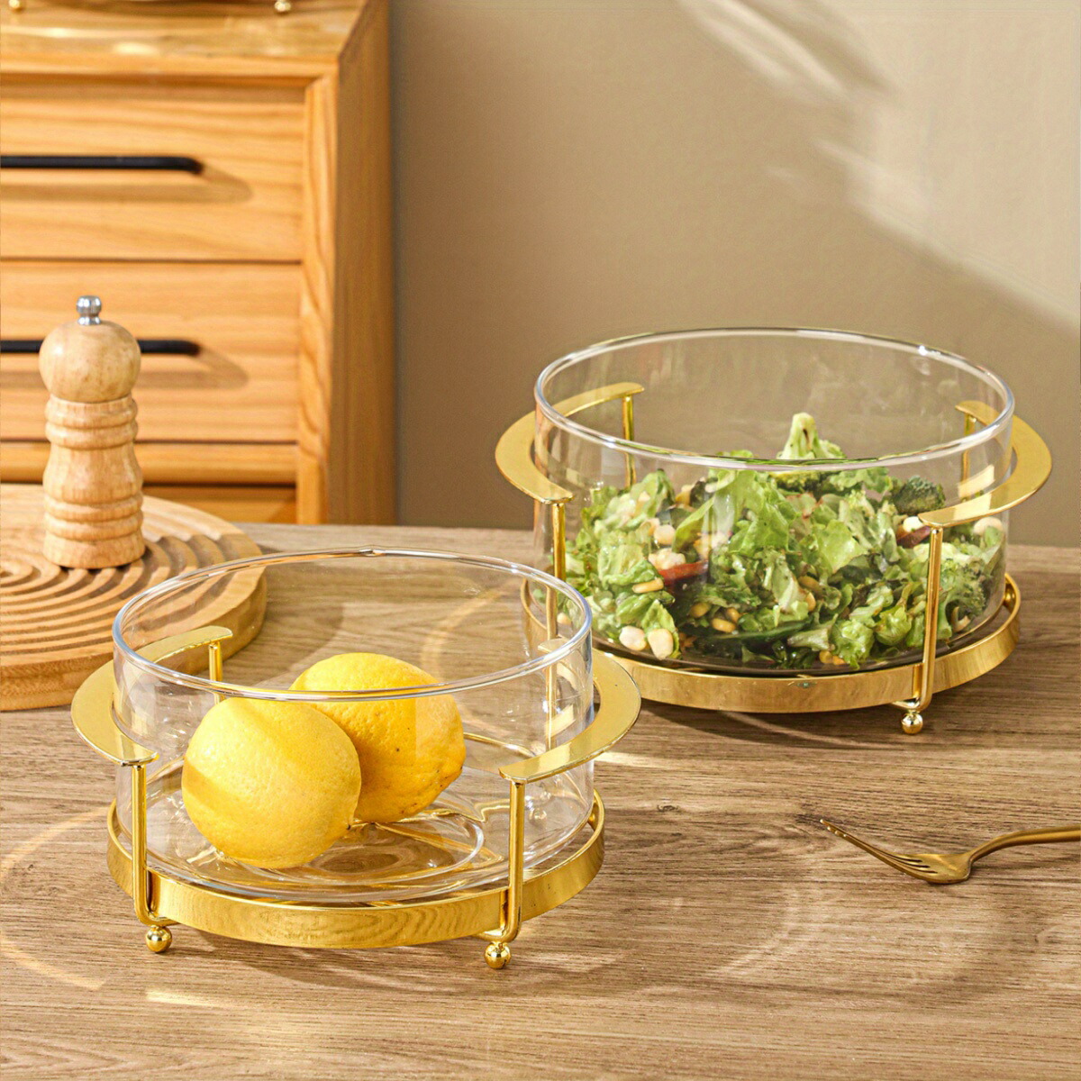 楽天市場】フット付きフルーツボウル ガラス装飾フルーツホルダー