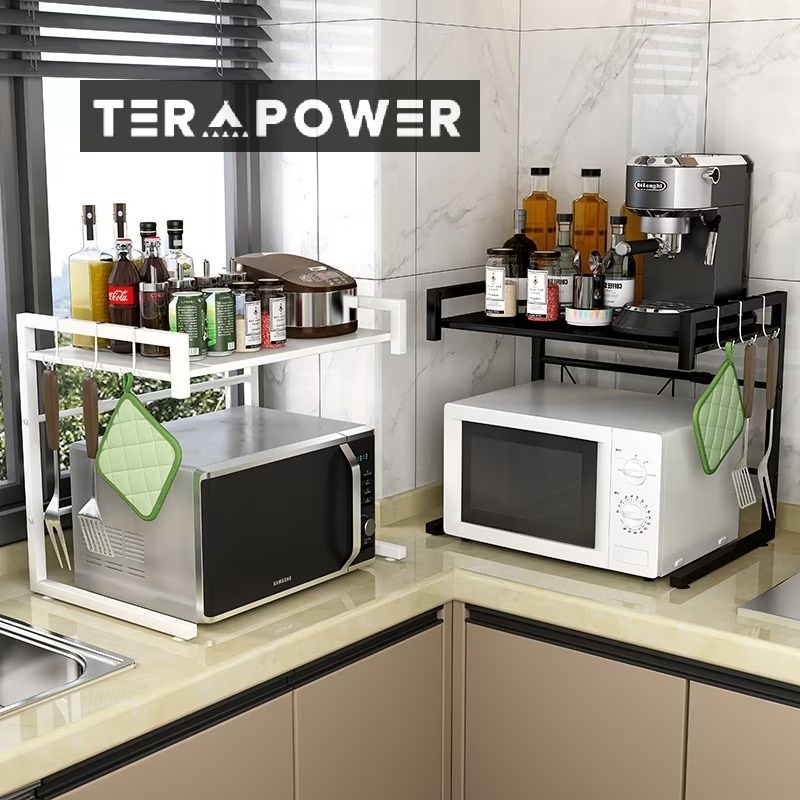レンジ上ラック スチールラック レンジ台 キッチン収納棚 調理家電ラックコーヒーメーカーや電子レンジ