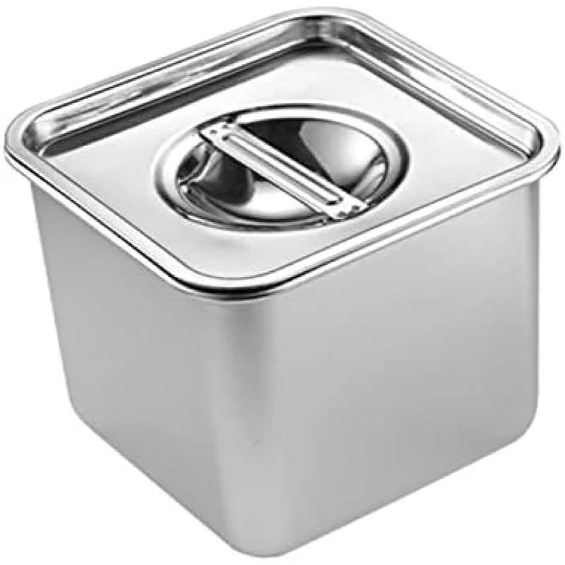 ステンレス製テイストカップ キッチンガジェット 茶壺 砂糖キャニスター 調味料保存容器 キャンディーボウル ペッパーソルトポット シルバー