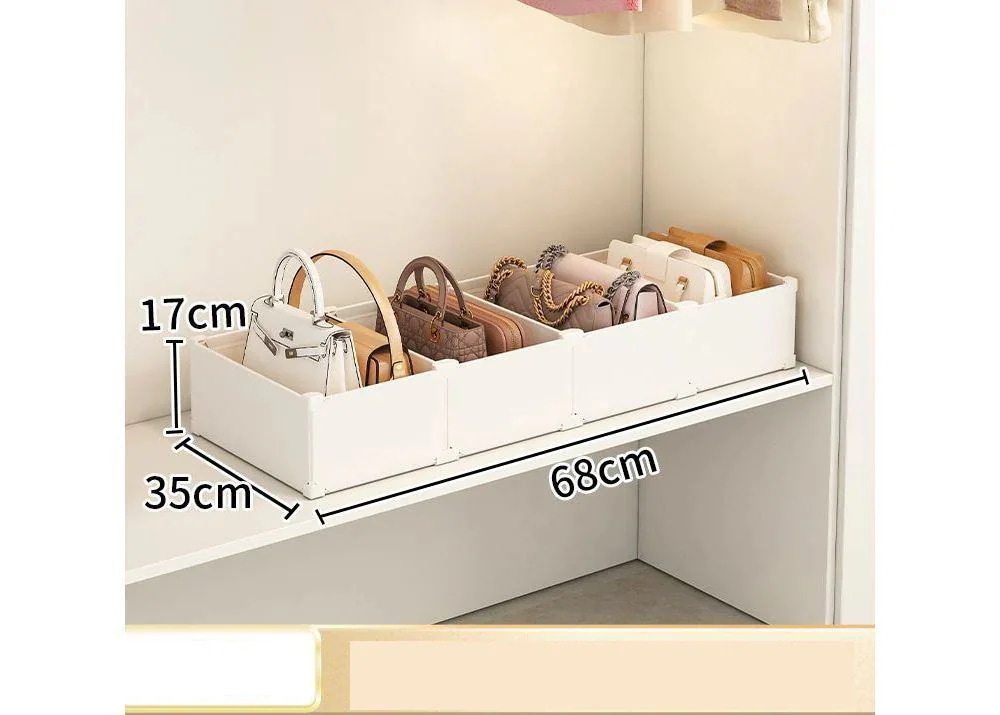 楽天市場】かばん収納ケース 4個収納 バッグスタンド 仕切り