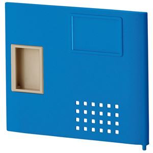 まとめ） アイリスチトセ 樹脂多目的ロッカー用 取っ手付扉 ブルー TJL-P-S-BL 1セット 3セット
