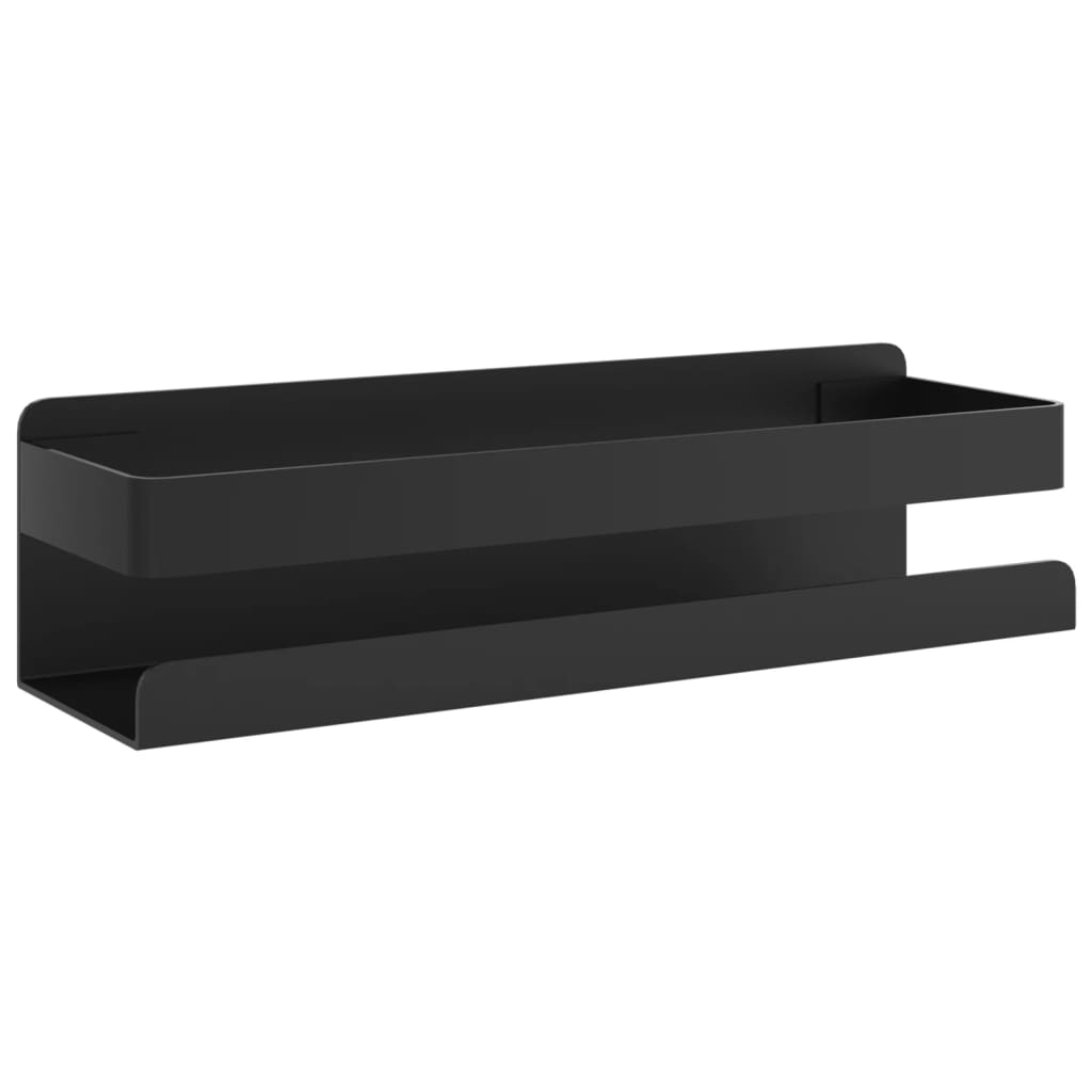 シャワーシェルフ マットブラック 23x6.5x6 cm つや消し 304 ステンレススチール製