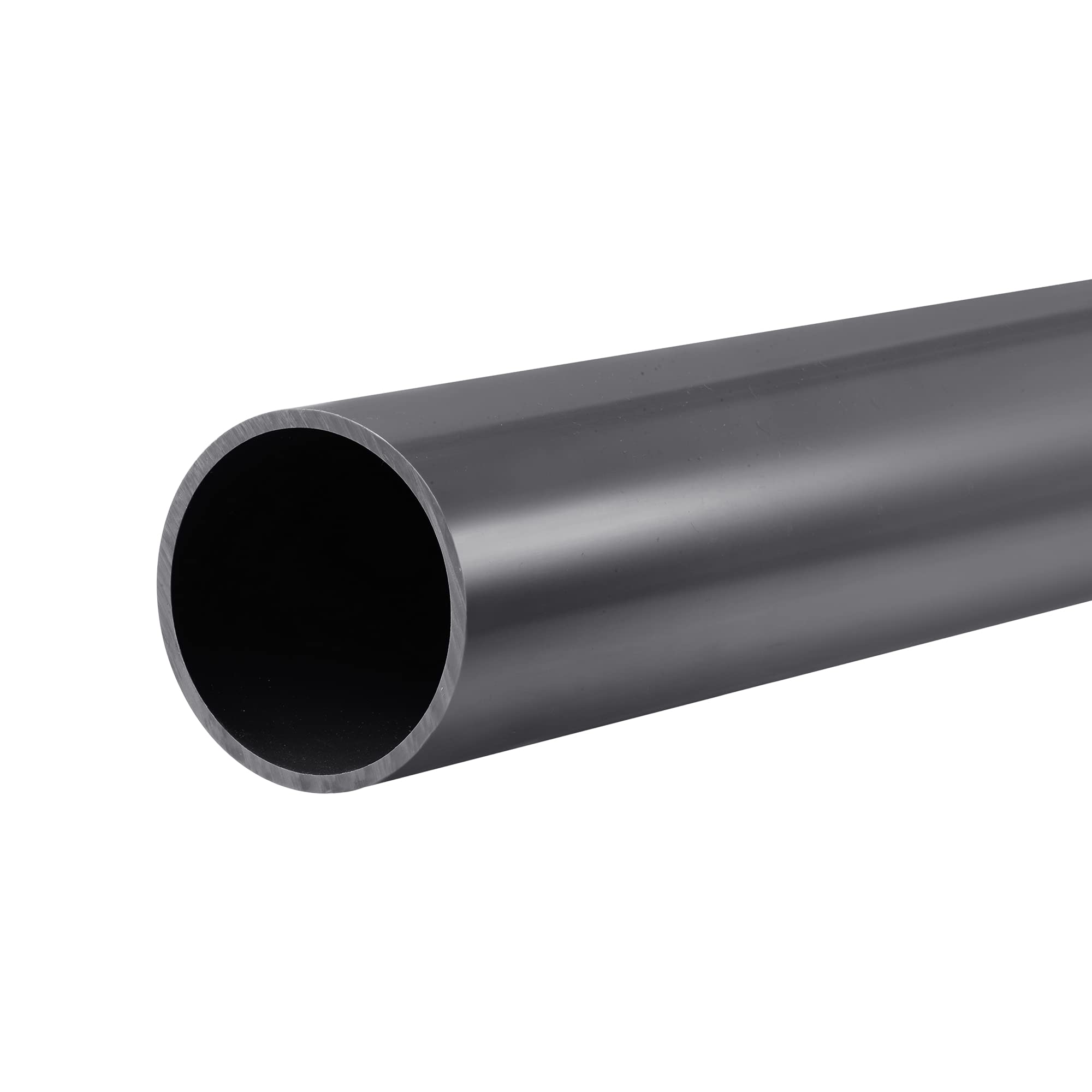 T リジッドラウンドパイプ PVC 56.5 mm内径 63 mm外径 650 mm ハイインパクト 水道管、工芸品、ケーブルスリーブ用 ダークグレー｜エムーエムショップ