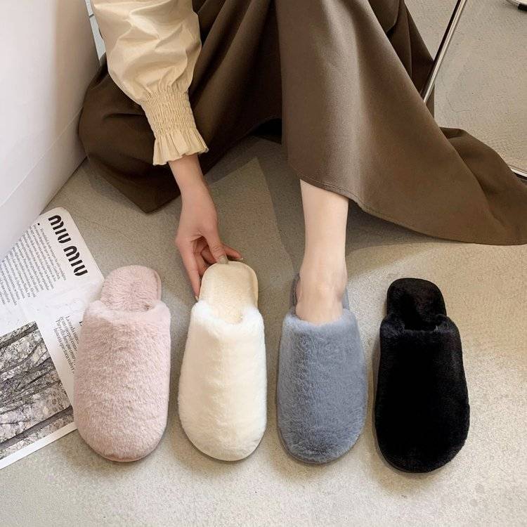 新作 もこもこスリッパ ルームシューズ 冬用スリッパ あったか 滑り止め ファー 冬用 おしゃれ 室内 フェイクファー レディース