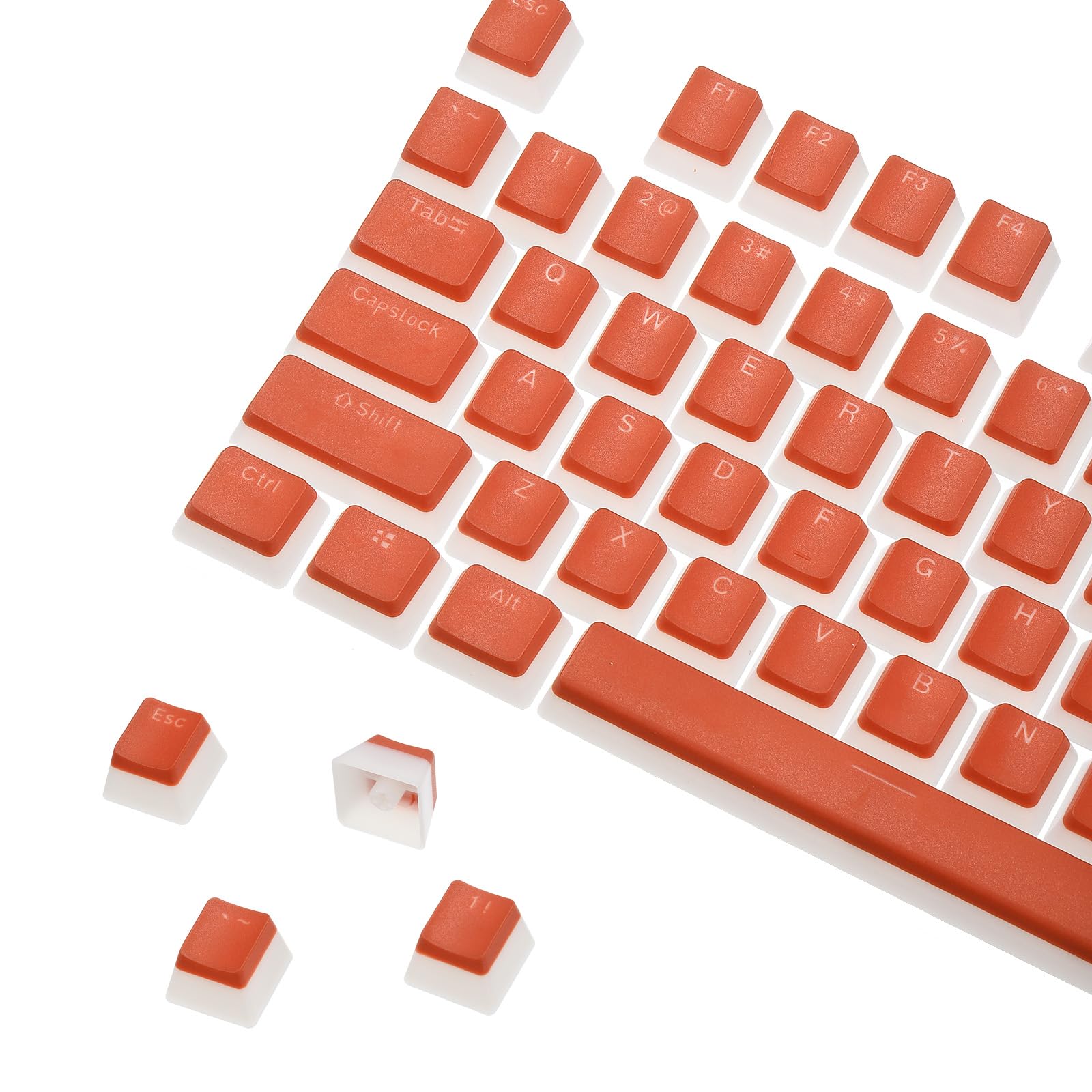 T 108キーPBTプリンディングキーキャップセットOEMプロファイルダブルショットメカ ニカルキーボード用、ライトレッド 20,850円
