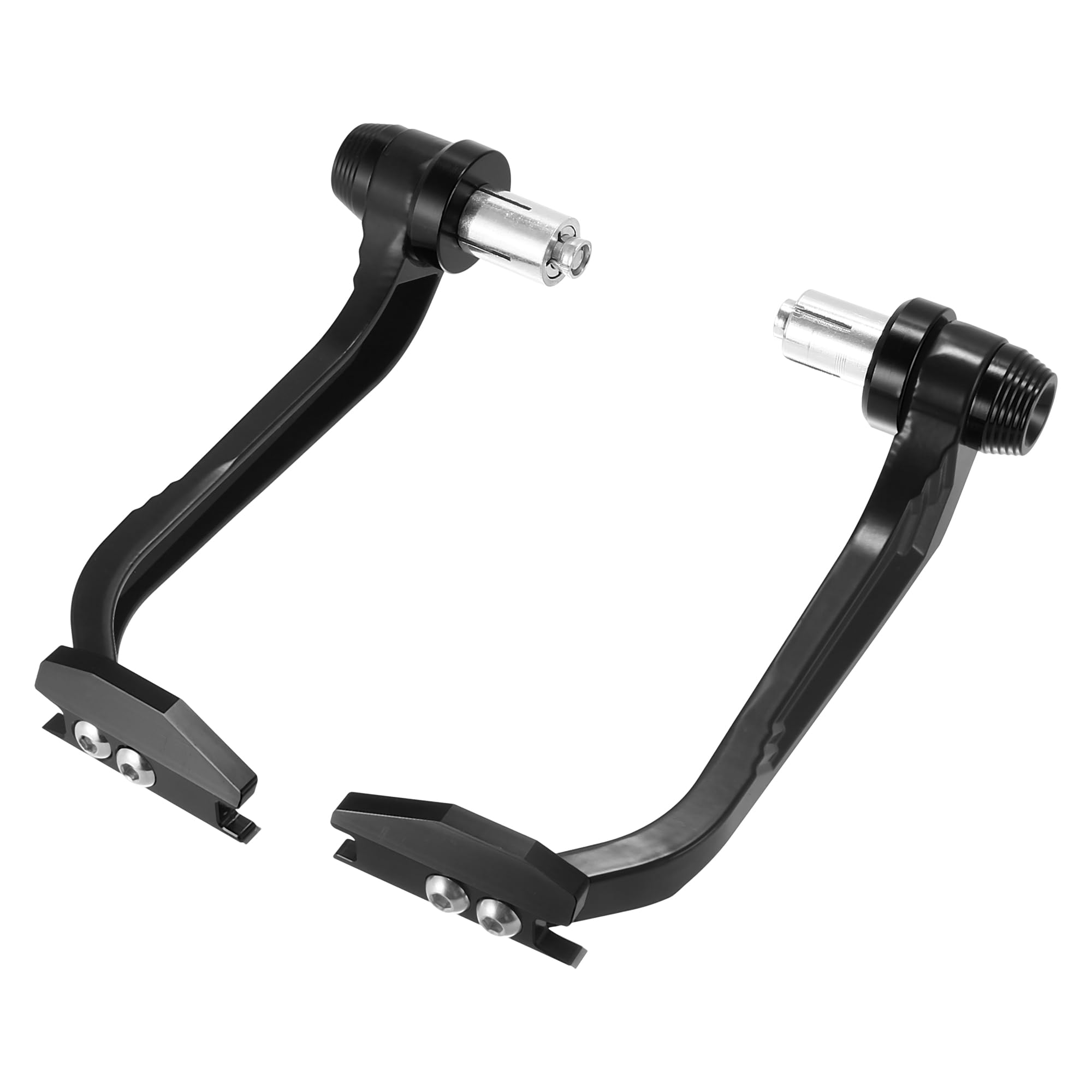 Motoforti オートバイレバーガード ユニバーサル オートバイ バイク アルミニウム合金 ブレーキクラッチレバーハンドガード プロテクターグリップ 調整可能 ブラック 直径22 mm 1ペア｜エムーエムショップ
