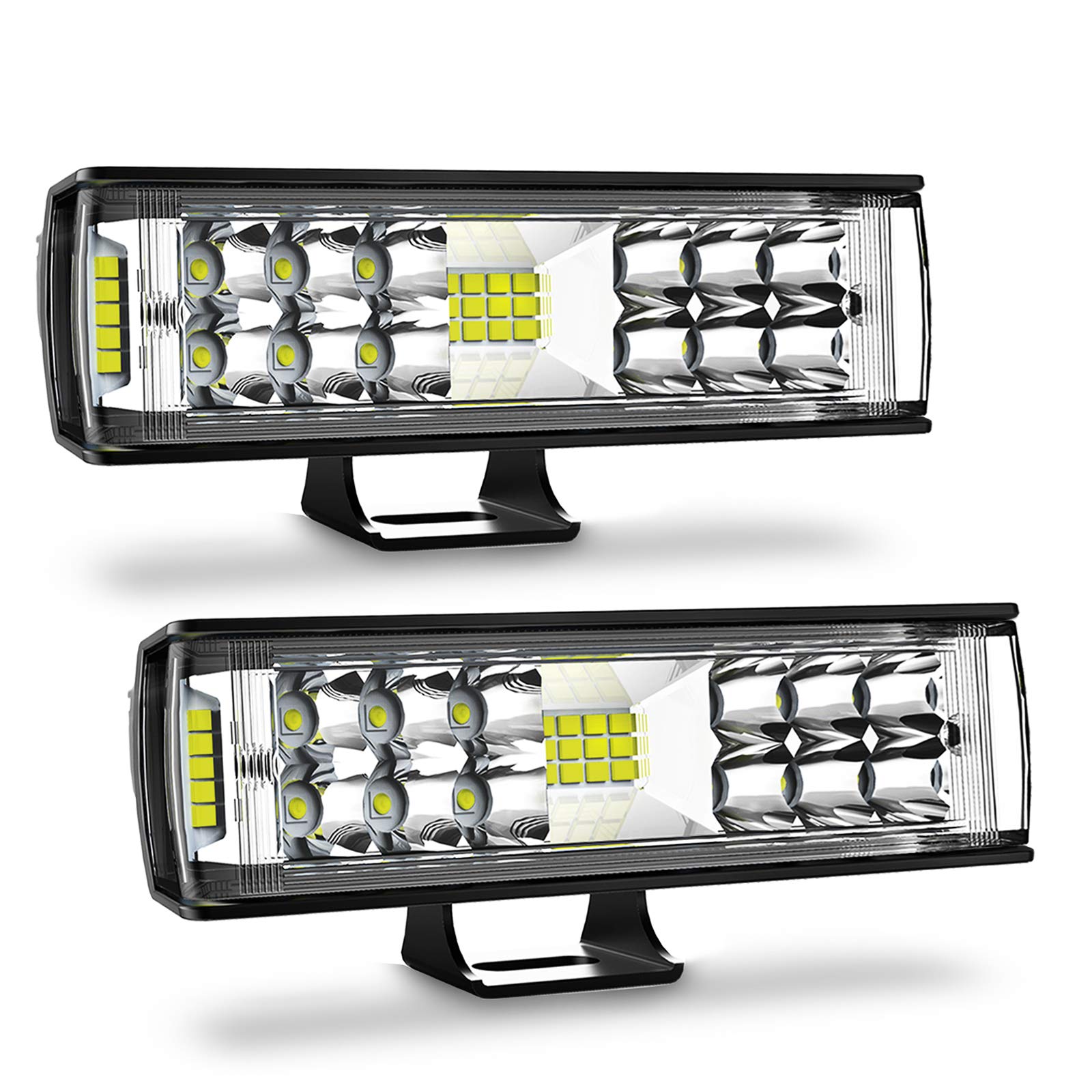 LED 作業灯 ワークライト 12v-24v 投光器 60W 6000LM IP68 防水 広角照明 拡散タイプ ledライト タイヤ灯 車幅灯 集魚灯 前照灯 バックライト デッキライト 2個入
