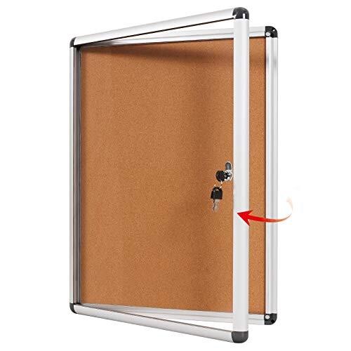 屋外掲示板 扉式案内板連絡板 改ざん防止with取り付けねじ 980mm×720mm|エムーエムショップ