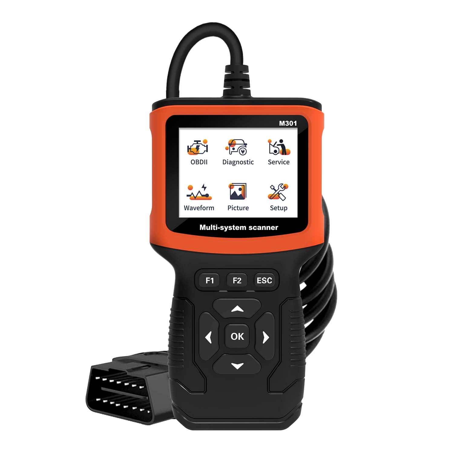 M301 OBD2 ひと休み取り調べる用読み合わせる走査手道具 四輪車打ちこわれるさがし当てる器 OBD II EOBD 吊りひも愛読者 車読み合わせる手道具
