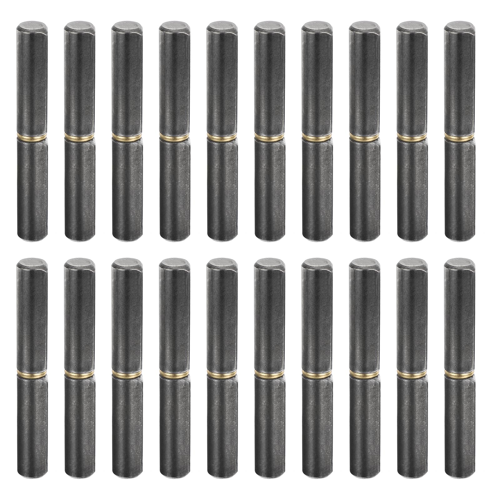 バ レルヒンジ溶接 120x17.5 粍 (LxD) カーボン鋼 溶接能力のある 取りはらい能力のある バ レルヒンジ 金属元素ゲートスイングドアトレーラーランプ用 9 粍いの一番外径 20個