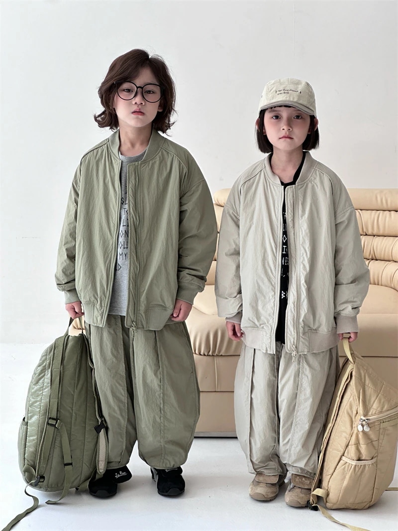 2024冬の新作韓国版子供用綿入れスーツ男女用綿入れコートズボン2点セットファッションスーツ子供服 女の子 セットアップ 子供服 男の子 セットアップ｜エムーエムショップ