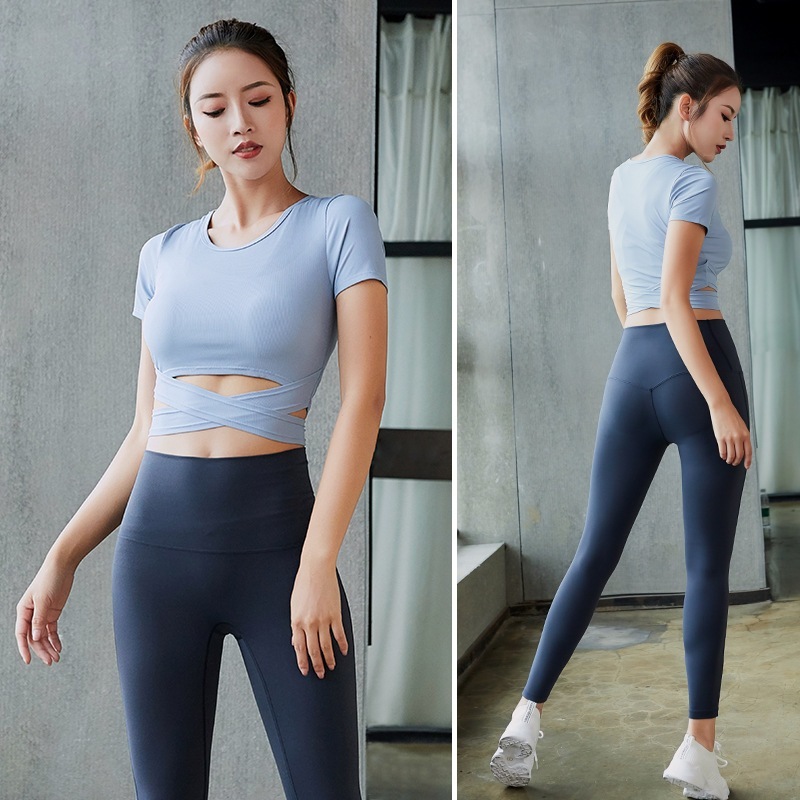 ヨガウェア涼しく楽ちんセットアップレディース ヨガパンツ Tシャツ ヨガウェア上下セット ジム ランニング フィットネス スポーツウェア ジョガーパンツ 春夏秋冬 速乾 トレ
