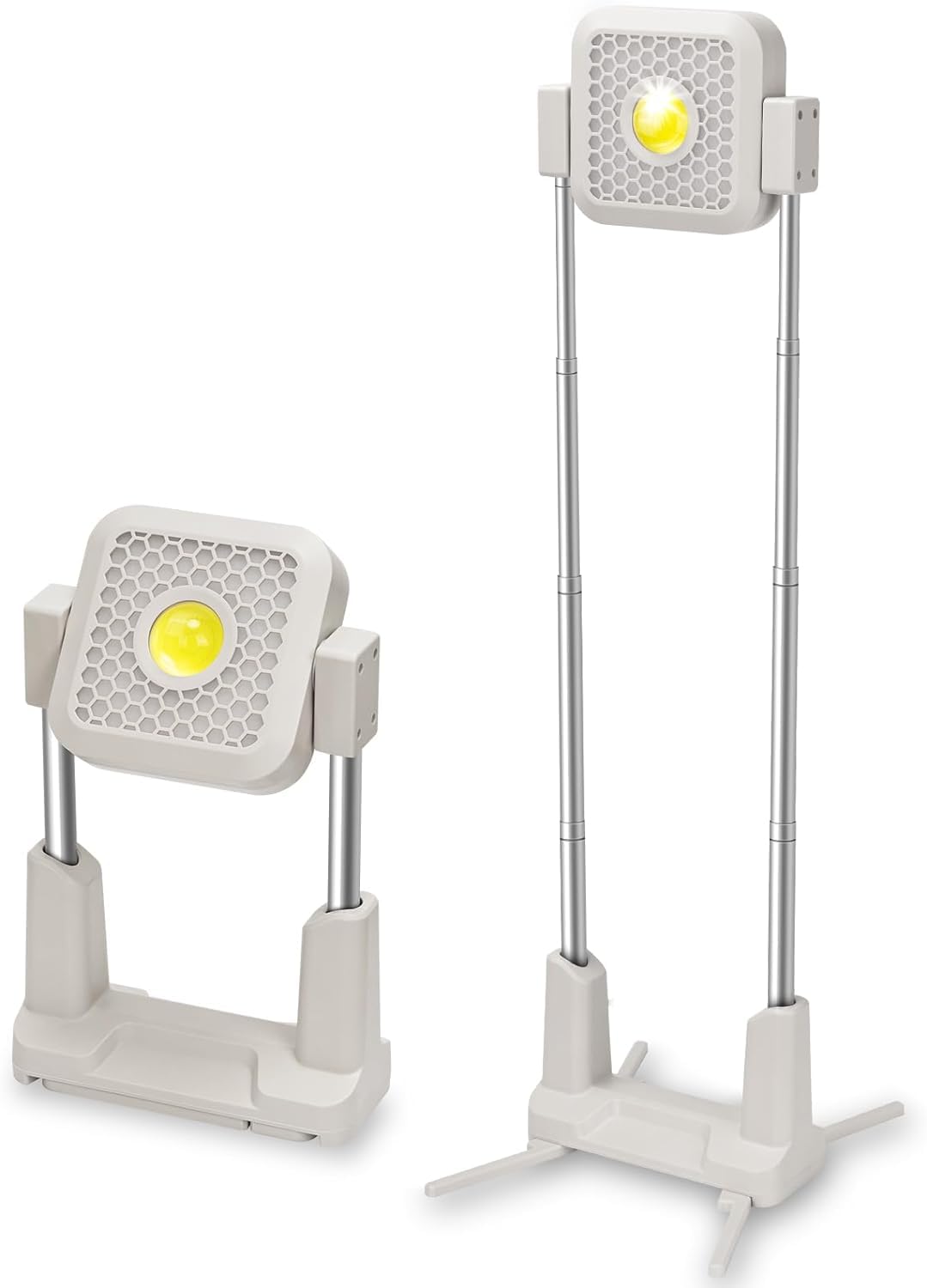 投光器 充電式 LED投光器 360°回転投光器 作業灯 13000mAH大容量 屋外 フラッドライト 10000LM ソーラー充電/Type-c充電 伸縮投光器 4つ点灯モード 高さ調節可能 便携式 磁気設計 キャンプ 夜釣り登山 野外照明ライト/作業ライト/工事ライト/キャンプライト/駐車場灯/集魚灯