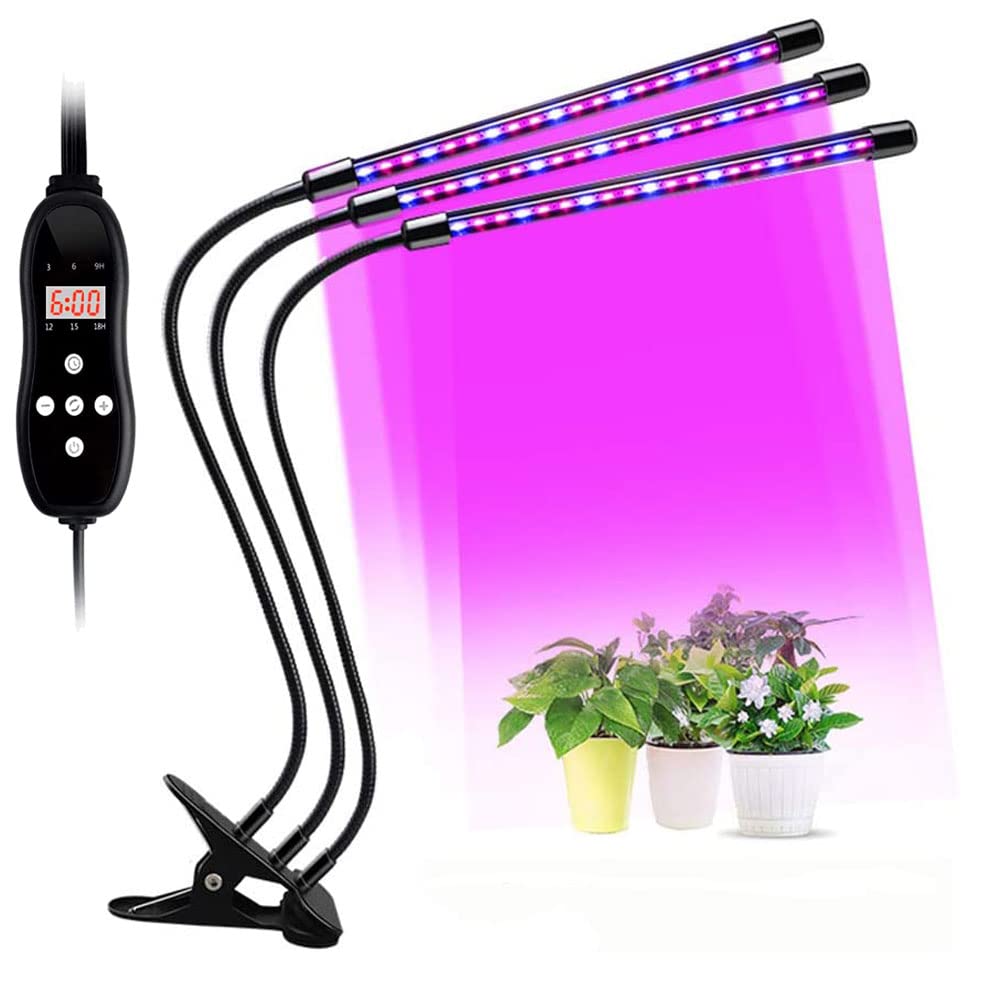 ライト LED植物育成灯 観葉植物 4ヘッド式ライトランプ タイマー付き 4灯360°調節可能 usb給電 高度や角度調節可能 室内栽培ランプ USB給電 80LED電球 植物育成用ランプ 省エネ 長寿命 ガーデニング 家庭菜園 園芸用品 (3ヘッドクリップ式 単品)