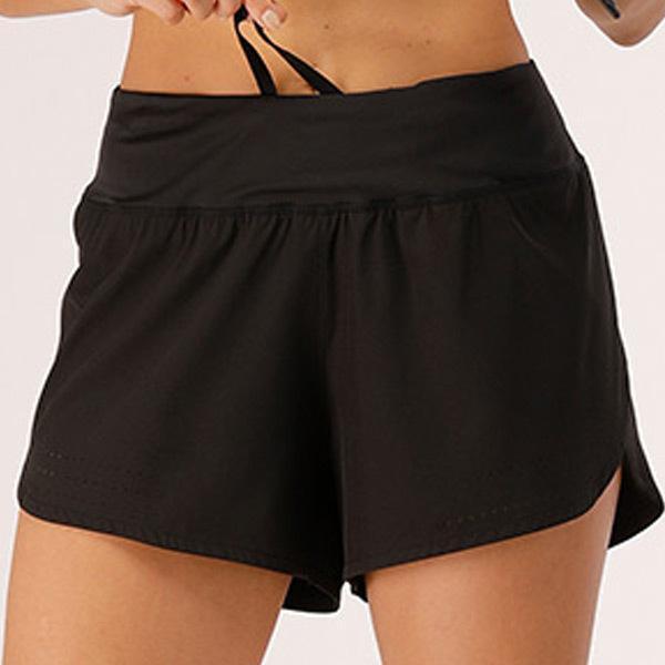 ヨガパンツ レディース ヨガウェア パンツ インナー付きショートパンツ 一体型 フィットネスウェア トレーニングウェア ポケット付き 薄手
