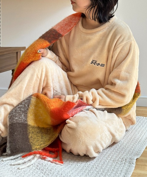 パジャマ バッグ付き1ポイント刺繍ルームウェア メンズ レディース 13,573円