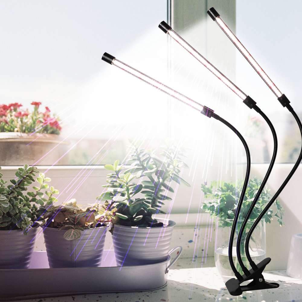 クリップ式LED植物育成ライト 屋内植物成長ランプ、75W 126LED植物ランプ、観葉植物、小さな植物に最適、360°グースネック、タイマー設定3/6/12H、フルスペクトル、9つの調光レベル|エムーエムショップ