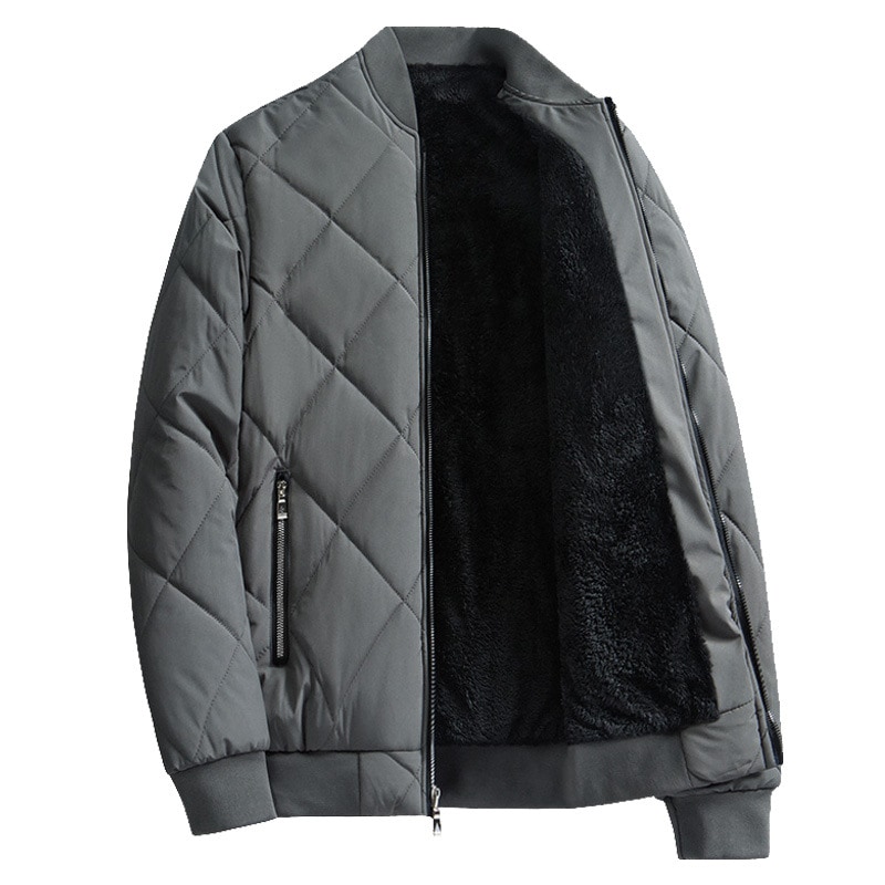 新作 トレンド キルティング ジャケット メンズ 野球服 裏起毛 ブルゾン ジャケット あったか 厚手 防寒 無地 アウター 冬 保温
