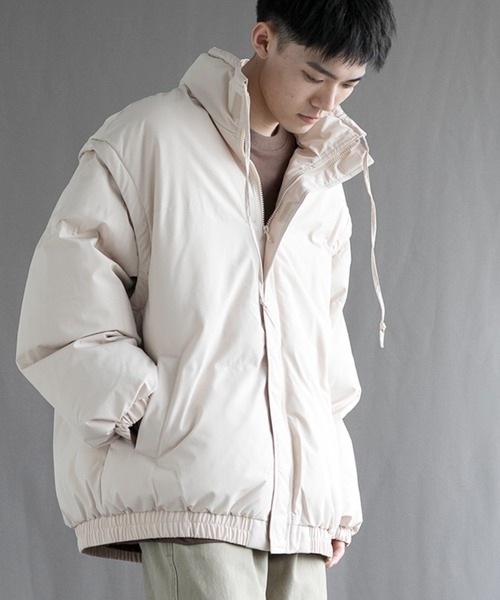 綿の服ですダウン 「aimoha neo」2 Way Spectrum Windproof Puffer Jacket メンズ