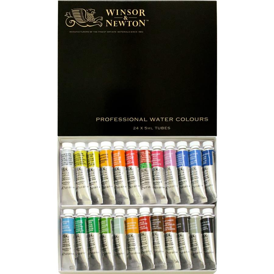 楽天市場】ウィンザー＆ニュートン水彩絵具セット 24色セット : 陶芸