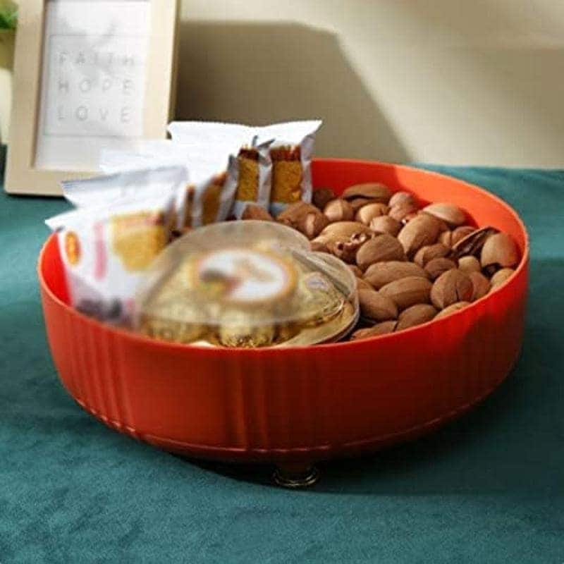 調味料ラック 360度回転式 28cm 丸型 調味料トレイ キッチン収納 卓上収納 台所 滑り止め 調味料置き スパイスラック 大容量