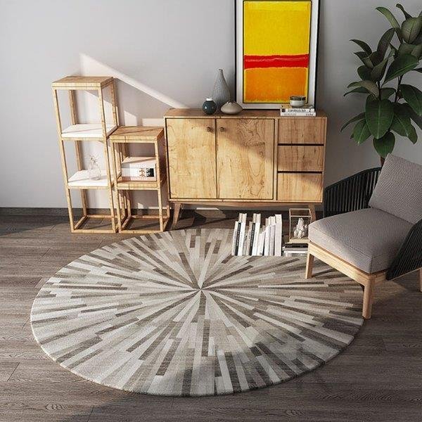 ラグマット 洗える おしゃれ 直径80cm 100cm 120cm 14｜エムーエムショップ