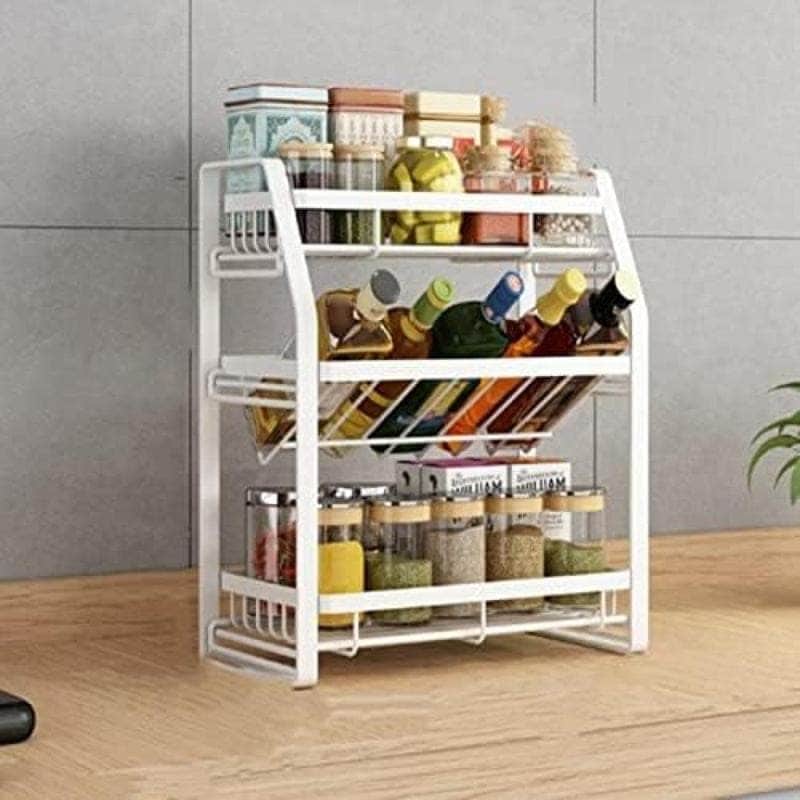 キッチン調味料ラック カウンタートップ収納ラック 多機能ボトルラック 壁掛け 釘不要 調味料調味料ラック フリーパンチングデザイン