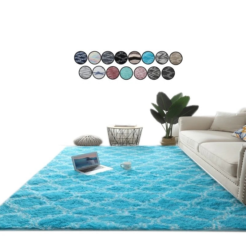 ソフトシルクウールのシャグエリアのようなフロアマット 200x250cm 18,636円
