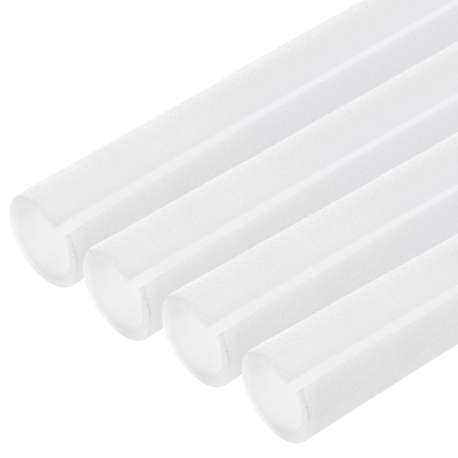 Tフォームチューブスポンジ保護スリーブ保温 60mmx50mmx500mm パイプ断熱ラップ用 4個入り