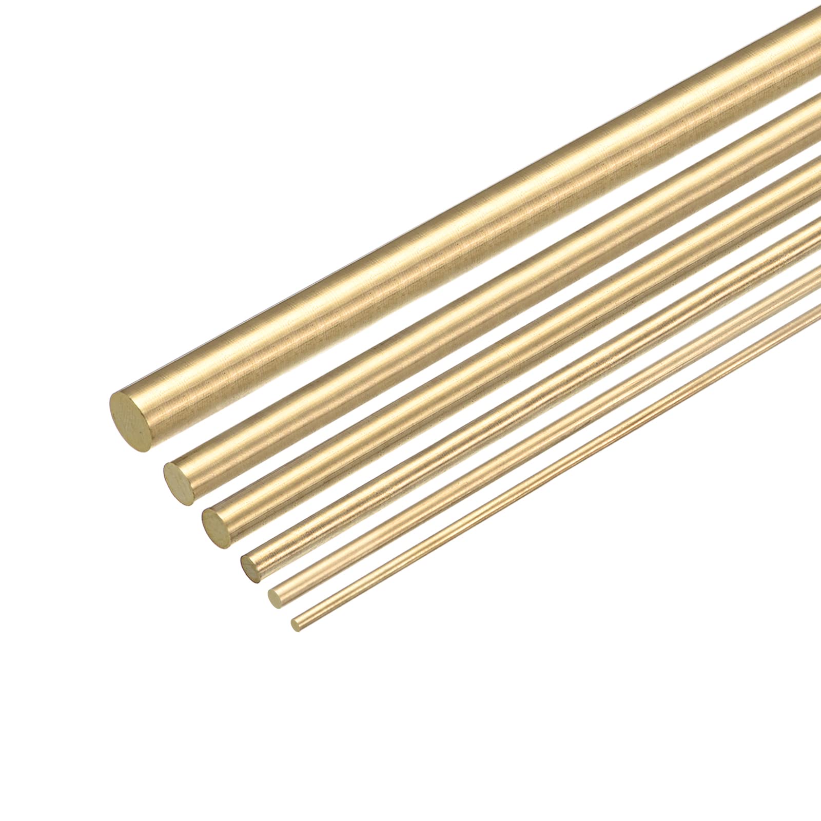 T ブラスロッド ラウンドソリッド 真鍮ストックピン 2 mm-8 mm各種直径 350 mm長さ真鍮棒用 ドリフトパンチ各種シャフト DIYクラフトモデル 飛行機 船 車用 6個