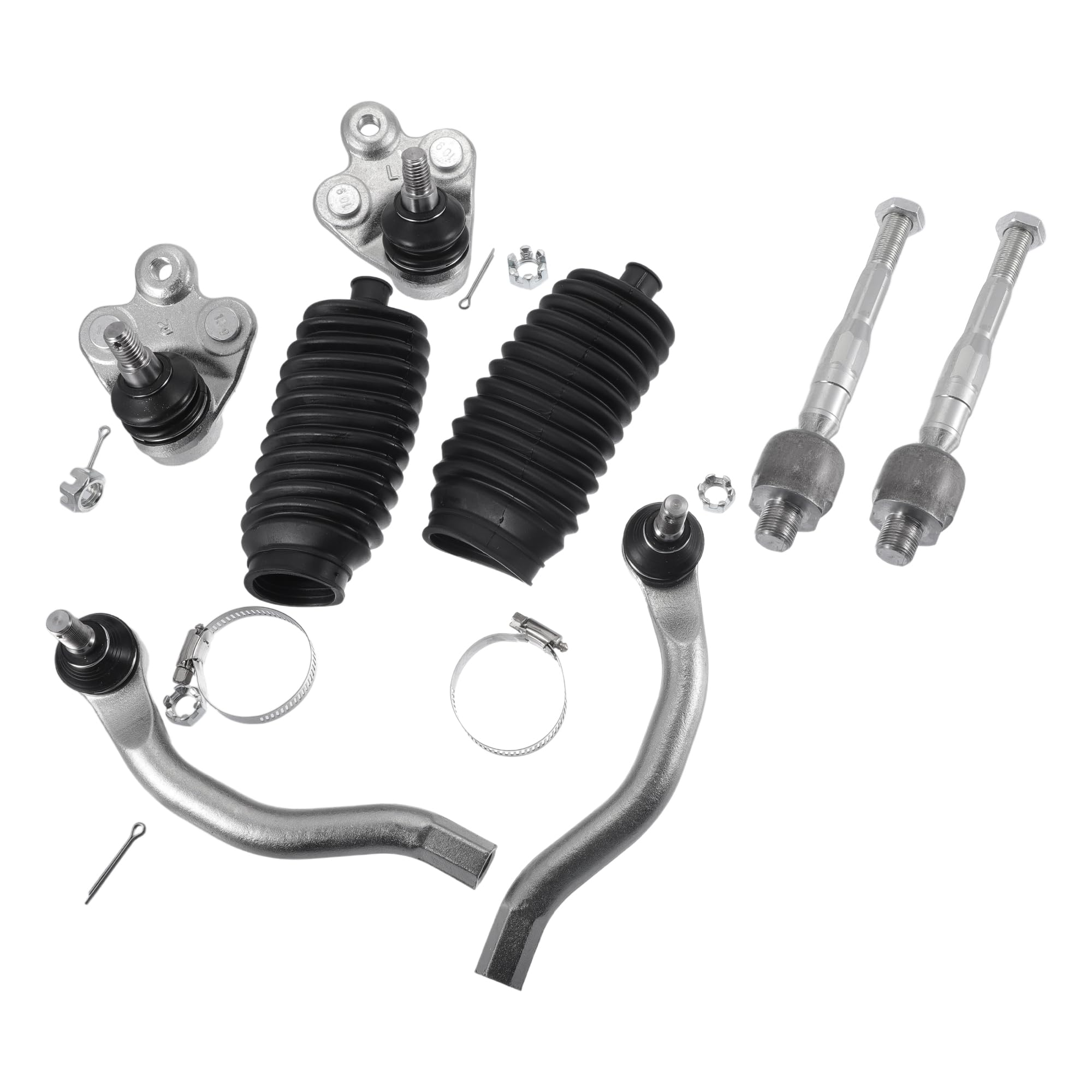 T ホンダに対応シビック2006-2011 1.8L用のフロントサスペンションキット内外タイロッドエンドロワーボールジョイント8個セット