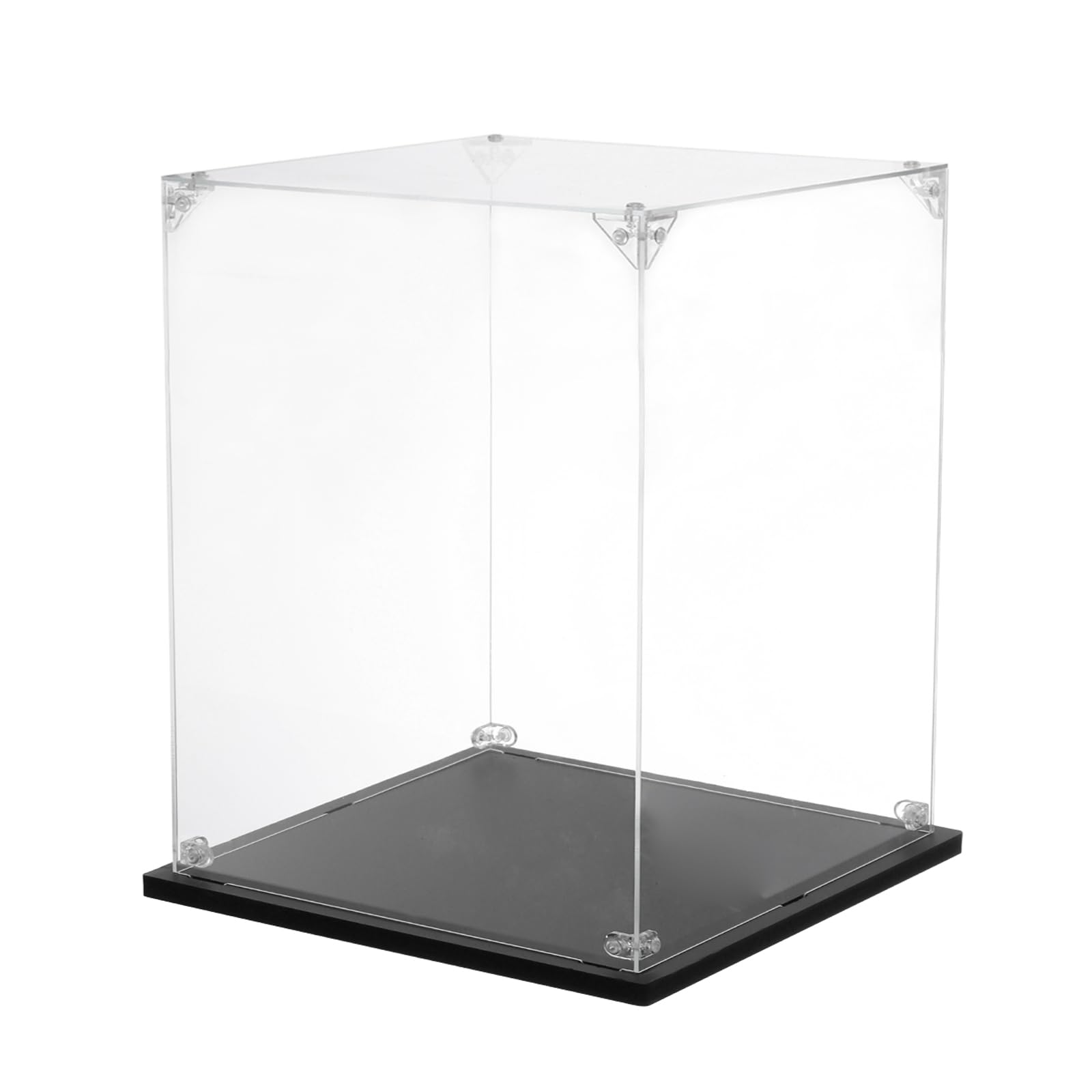 Tアクリルディスプレイケース 20x25x20cm クリアディスプレイボックス 組み立て式防塵ディスプレイボックス 収納オーガナイザー コレクターアクションフィギュア用