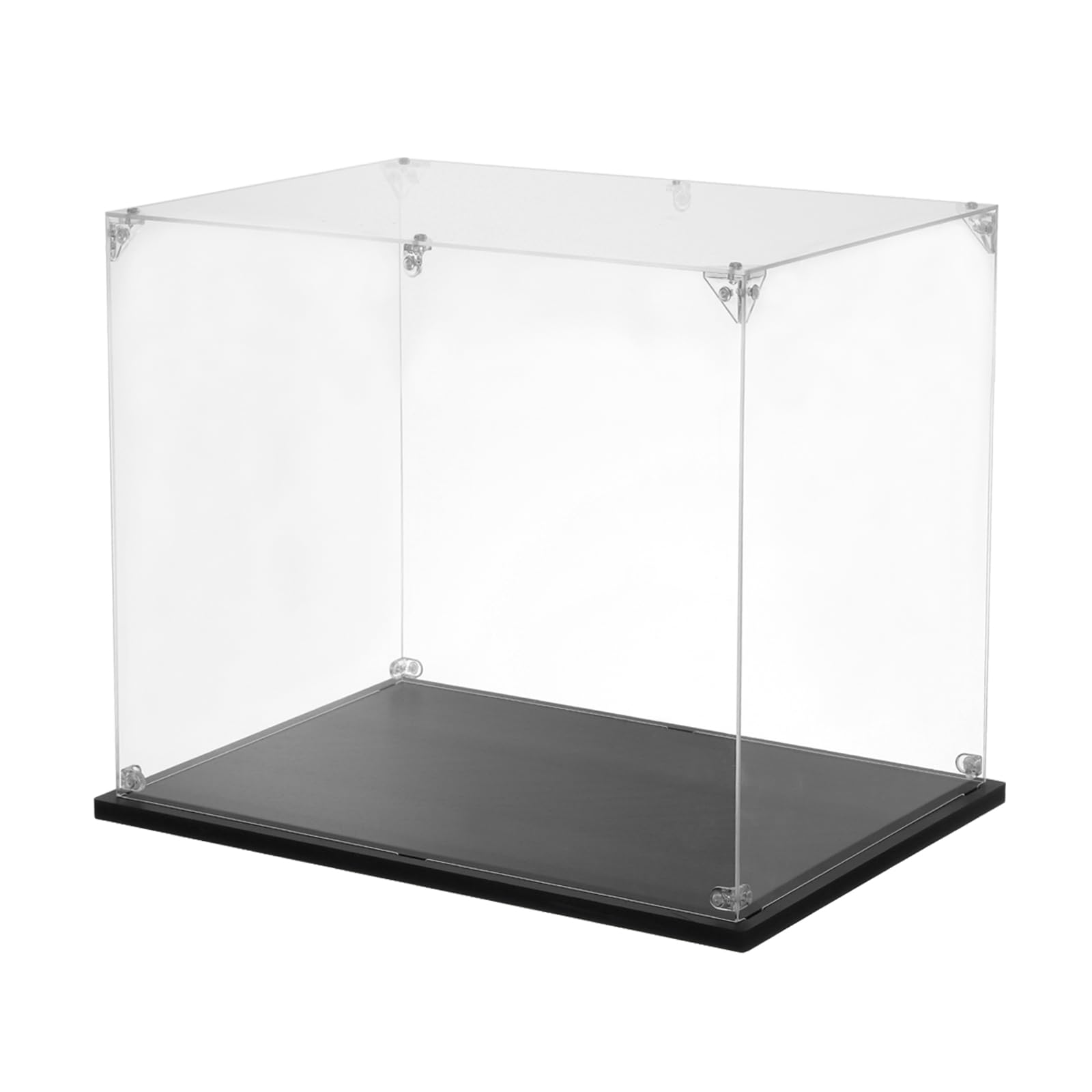 Tアクリルディスプレイケース 25x25x20cm クリアディスプレイボックス 組み立て式防塵ディスプレイボックス 収納オーガナイザー コレクターアクションフィギュア用｜エムーエムショップ