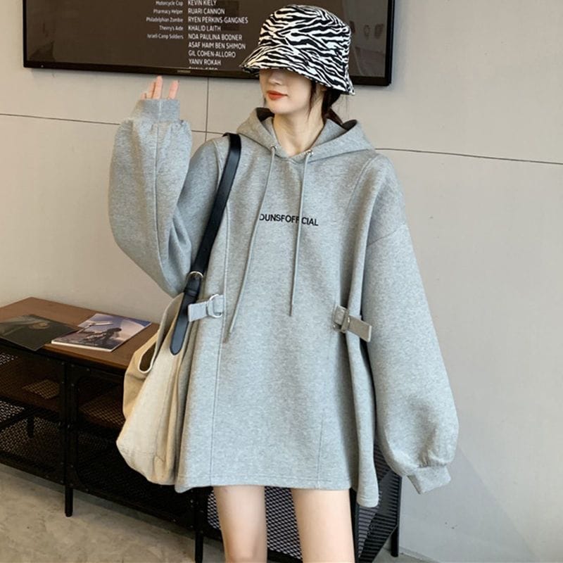 Tシャツカットソー 大きめ レディース パ一カ一 韓国ファッション ゆったり フード付き アウター スウェット トレーナー パ一カ一