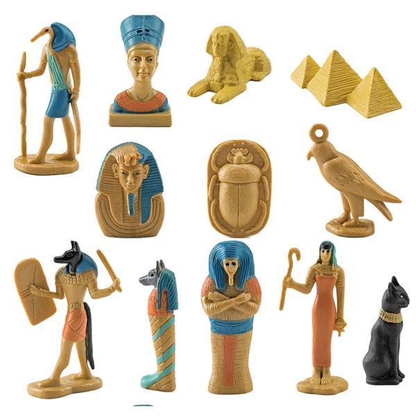 楽天市場】12個の古代エジプトの置物エジプトの装飾品高