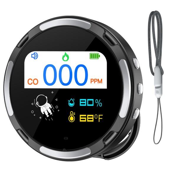 ポータブル一酸化炭素検知器 IP65防水 一酸化炭素検知器 CO通知機能付き 96時間待機時間 旅｜エムーエムショップ