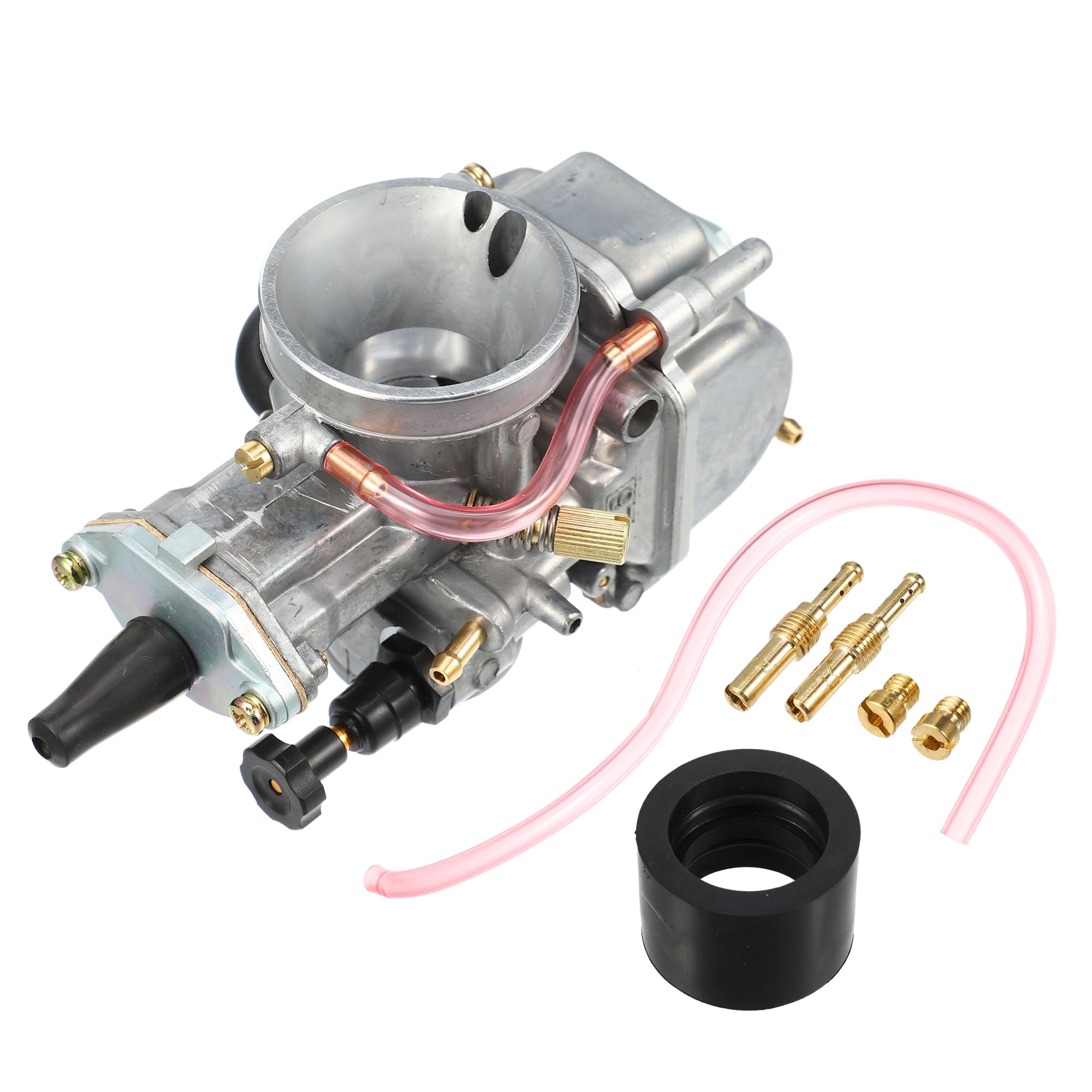 Tユニバーサル 26 mm オートバイキャブレター交換 90cc 100cc 110cc ATV SUV ブラック シルバートーン｜エムーエムショップ 8,778円
