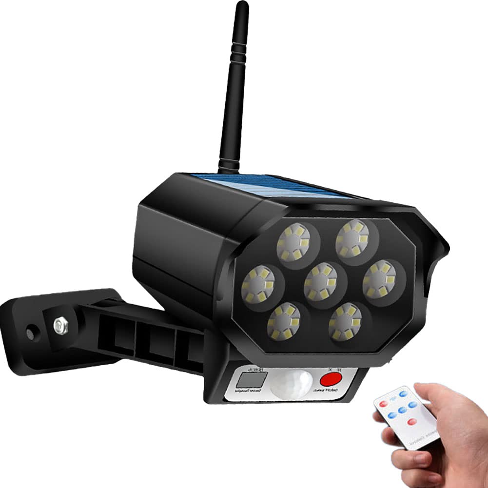 ソーラーライト 屋外 led ダミーカメラ 防犯カメラ型 ダミーカメラ 42LED センサーライト 屋外照明 人感センサーライト 3つ点灯モード 防水 防塵 電源不要 防犯カメラ型 自動夜間点灯 人感検知 ダミーカメラ型ライト 壁掛け庭先 玄関周りなど対応 (2個セット)