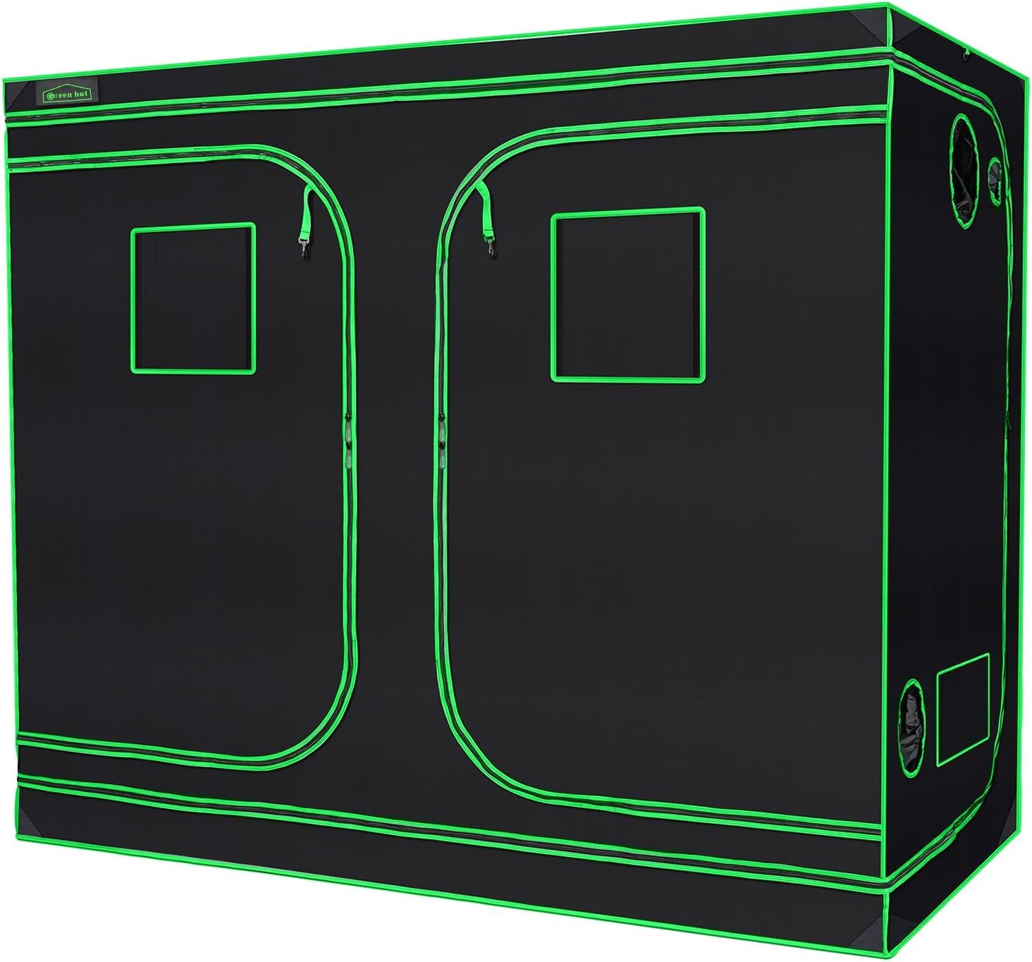 グロウテント 240x120x200cm グロウボックス観察窓 ツールバッグ付き 室内栽培 安全遮光 組み立て簡単なグロウテント 室内植物育成用｜エムーエムショップ