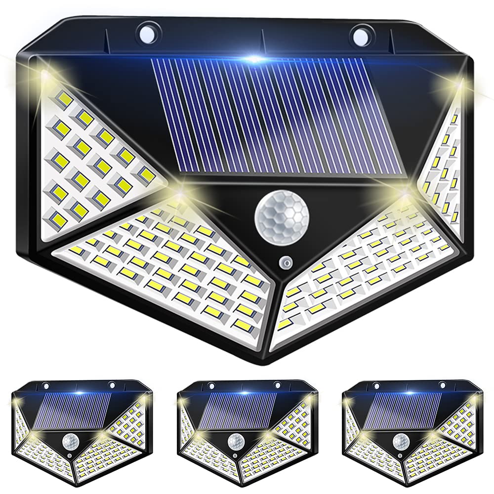 ソーラーライト 屋外 センサーライト 階段ライト ソーラー 電気代0 LEDライト【自動点灯 310LED 5面発光 3つ知能モード 太陽光発電 IP67防水】 防災対策 ガーデンライト 屋外ウォールライト 壁掛け/庭先/駐車場 両面テープ・ネジ 設置簡単 ペンダントライト 防犯ライト