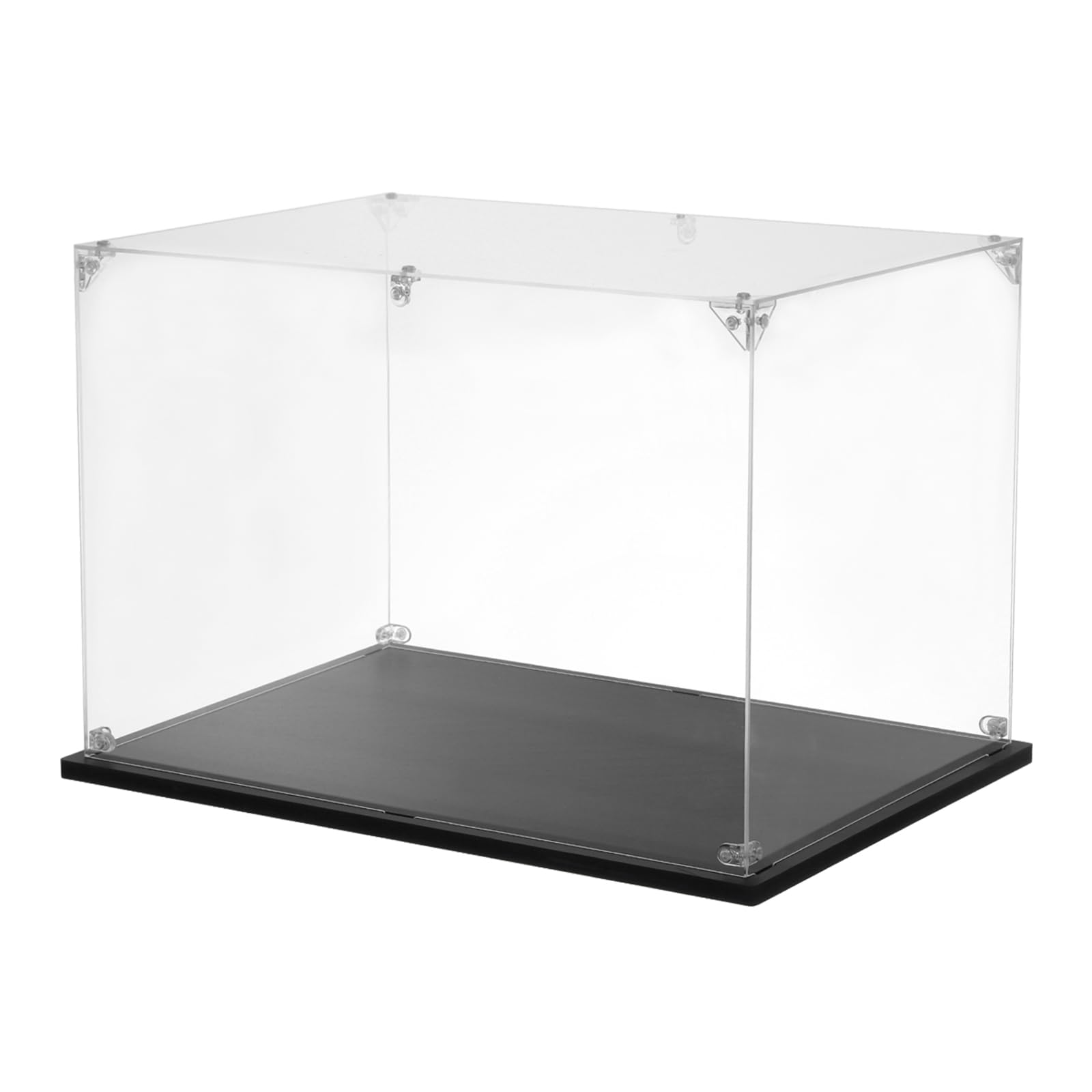 Tアクリルディスプレイケース 25x35x15cm クリアディスプレイボックス 組み立て式防塵ディスプレイボックス 収納オーガナイザー コレクション アクションフィギュア用
