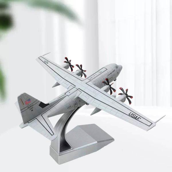C-130J輸送機モデル1：デスクトップ用の200シミュレートされた合金ダイキャスト飛行機モデル軍用機モデル