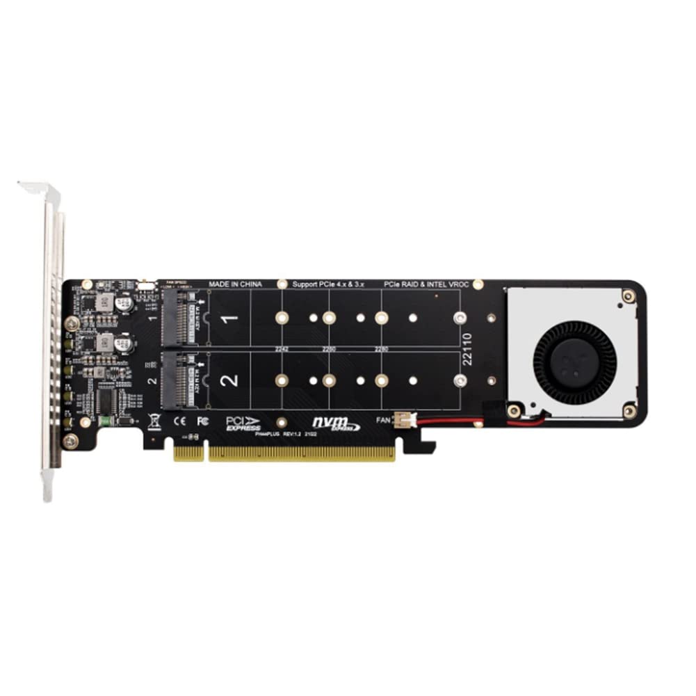 両面 4 ディスク NVME PCI-E X16 分割カード PCI-E X16 - M.2 M キー NVME X4SSD 拡張カードアダプター｜エムーエムショップ