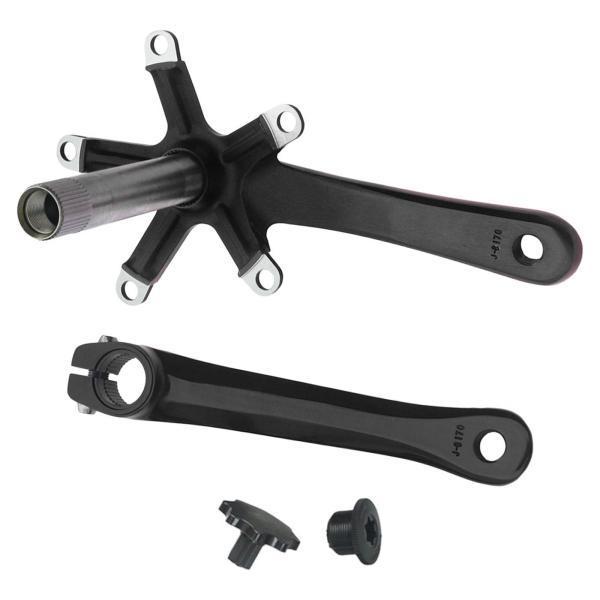MTB読み込む銀輪クランクセットバイククランクセットシングルスピードアルミニウムアロイ130BCD